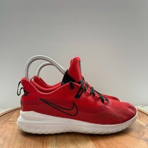 Nike Renew Rival 2 BLACK‎ RED Size Youth 4 Style AT5614-600 Athletic Pre-Owned